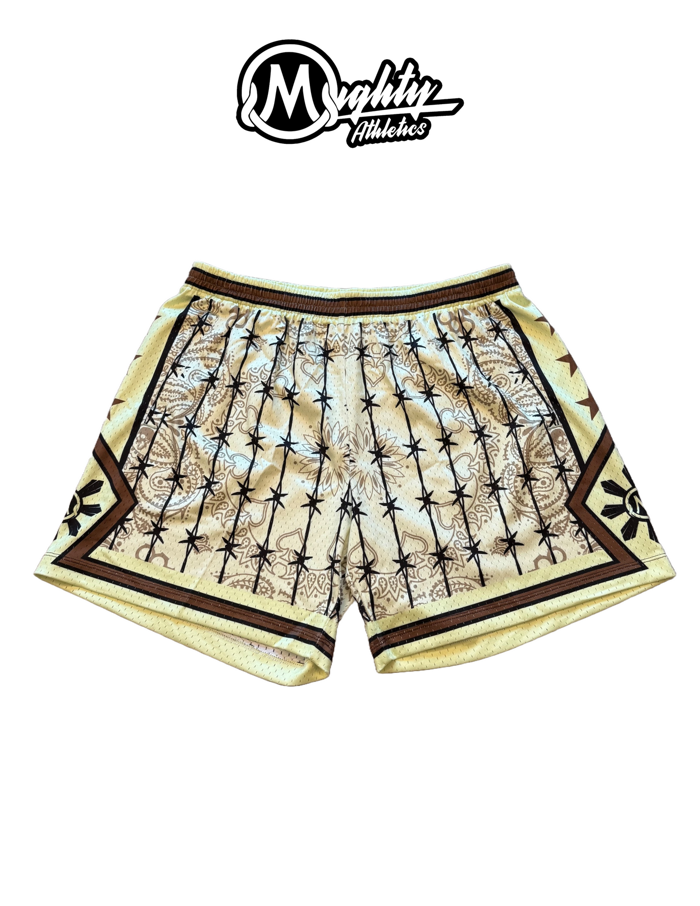 Barbed Wire Star Mesh Shorts – 3 Colorways